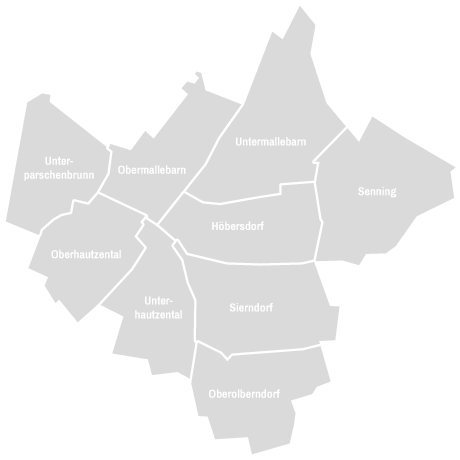 Karte der Gemeinde Sierndorf